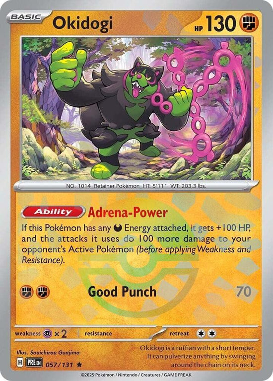 Okidogi 057/131 - Rare - Holo (Poke Ball Pattern) ESPAÑOL