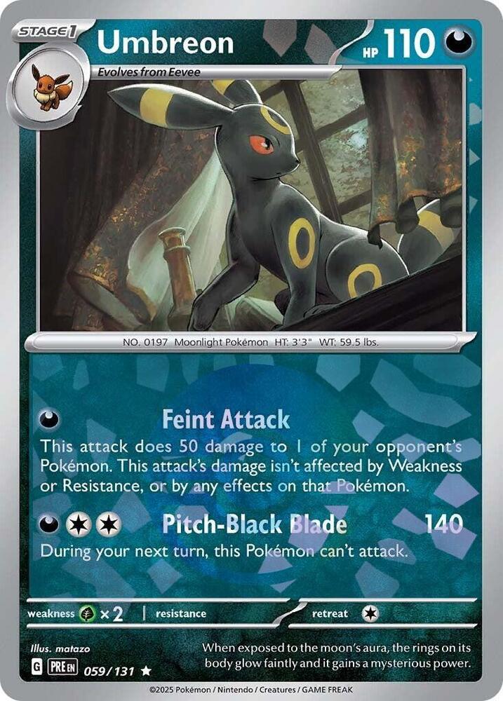 Umbreon 059/131 - Rare - Holo (Poke Ball Pattern)-Kantocards