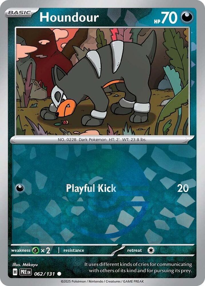 Houndour 062/131 - Common - Holo (Poke Ball Pattern)-Kantocards