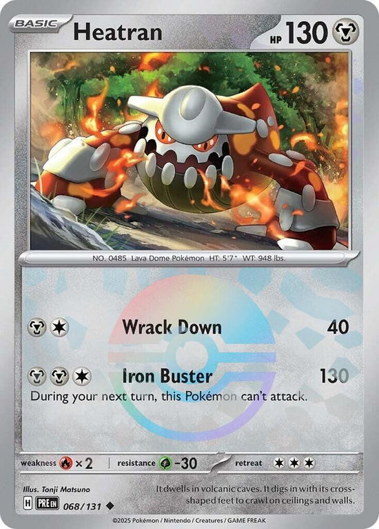 Heatran 068/131 - Uncommon - Holo (Poke Ball Pattern) ESPAÑOL