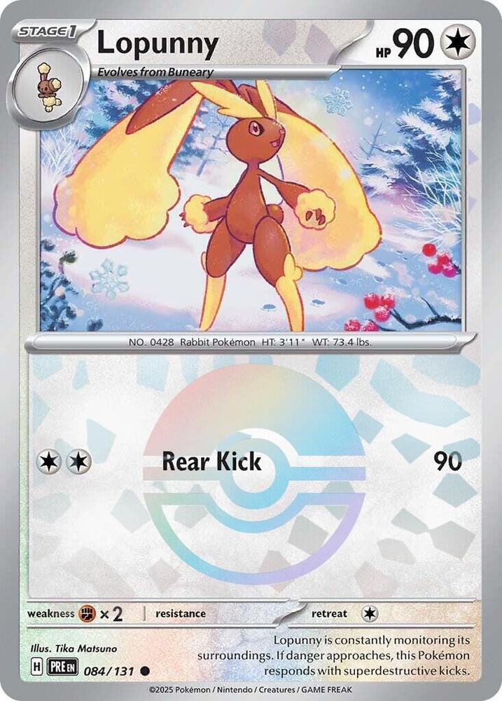 Lopunny 084/131 - Common - Holo (Poke Ball Pattern)