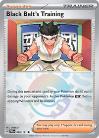 Black Belt's Training 096/131 - Common - Holo (Poke Ball Pattern)-Kantocards