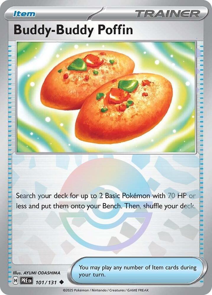 Buddy-Buddy Poffin 101/131 - Uncommon - Holo (Poke Ball Pattern)