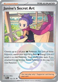 Janine's Secret Art 112/131 - Uncommon - Holo (Poke Ball Pattern)-Kantocards