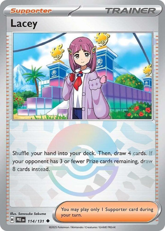 Lacey 114/131 - Uncommon - Holo (Poke Ball Pattern) español