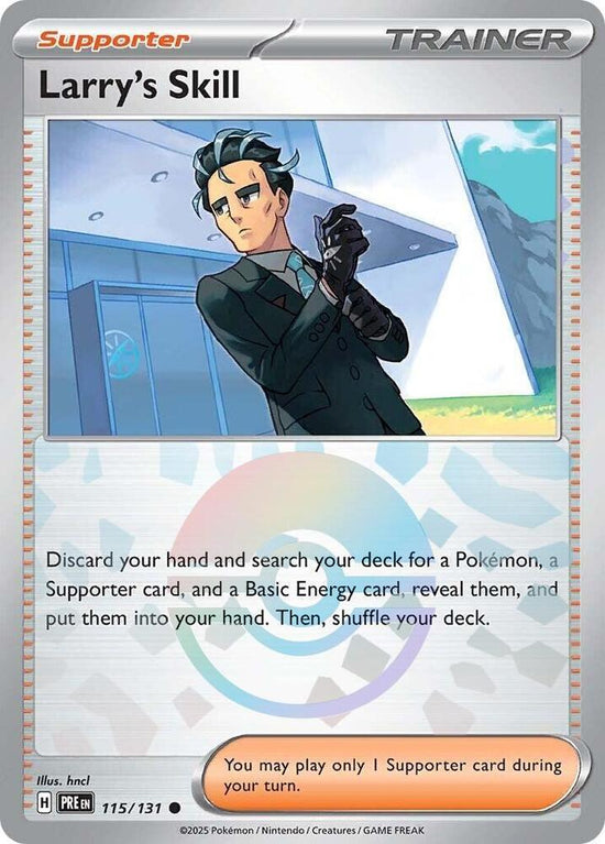 Larry's Skill 115/131 - Common - Holo (Poke Ball Pattern) - Español