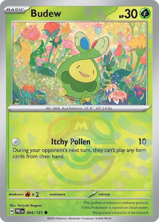Budew 004/131 - Common - Holo (Master Ball Pattern)