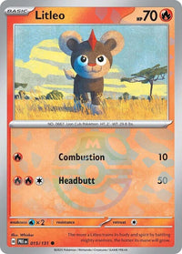 Litleo 015/131 - Common - Holo (Master Ball Pattern)-Kantocards