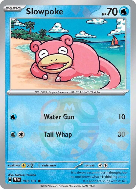 Slowpoke 018/131 - Common - Holo (Master Ball Pattern)