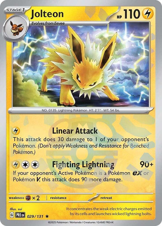 Jolteon 029/131 - Rare - Holo (Master Ball Pattern)