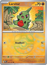 Larvitar 047/131 - Common - Holo (Master Ball Pattern)-Kantocards