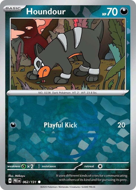 Houndour 062/131 - Common - Holo (Master Ball Pattern) (Español)