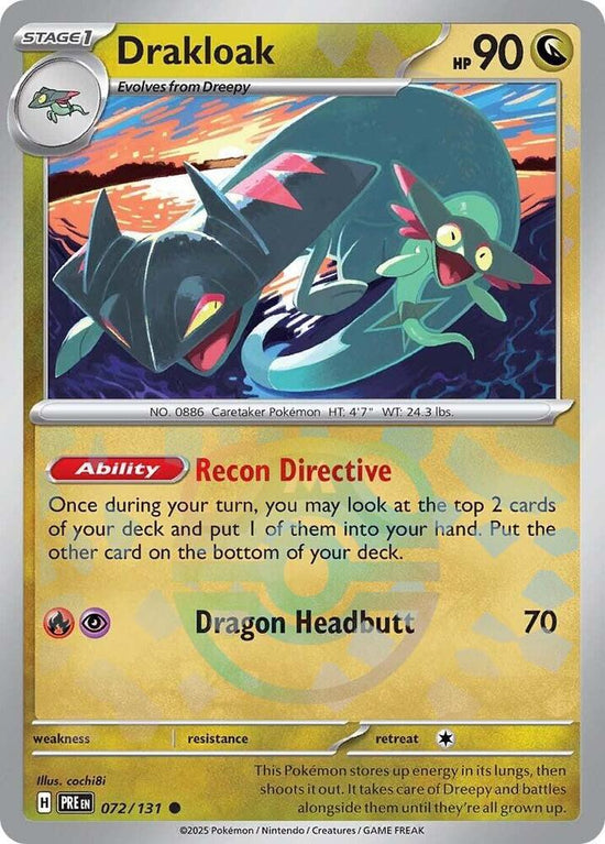Drakloak 072/131 - Common - Holo (Master Ball Pattern) (Español)