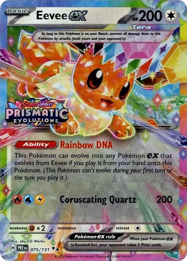 Eevee ex 075/131 - (Prismatic Evolutions Stamp)