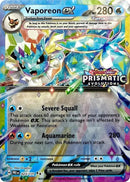 Vaporeon ex 023/131 - (Prismatic Evolutions Stamp)-Kantocards