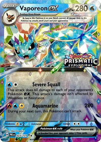 Vaporeon ex 023/131 - (Prismatic Evolutions Stamp)-Kantocards