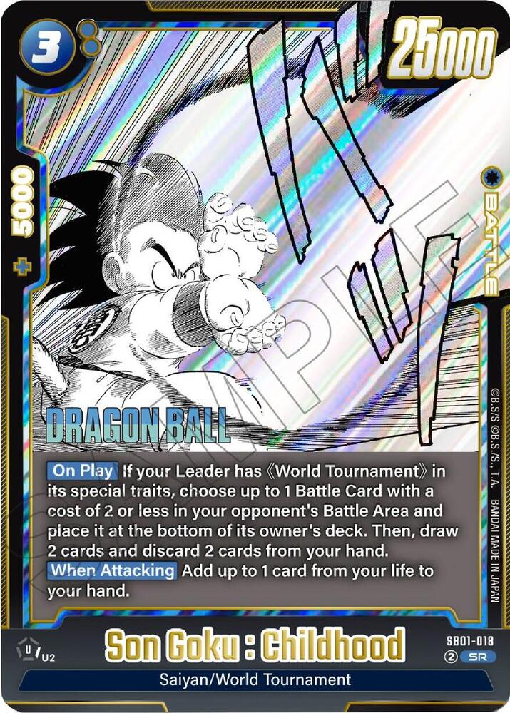 Son Goku : Childhood - SB01-018 - Manga Booster 01 - Dragon Ball Super: Fusion World