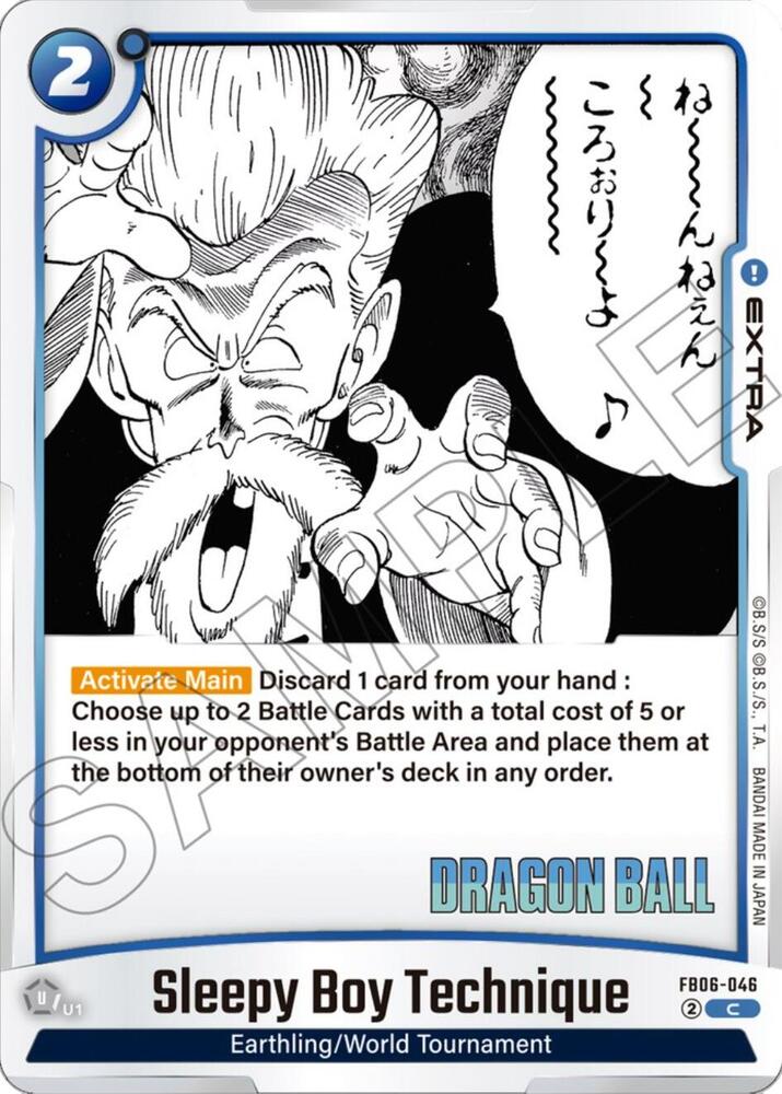 Sleepy Boy Technique - Manga Booster 01 - Dragon Ball Super: Fusion World