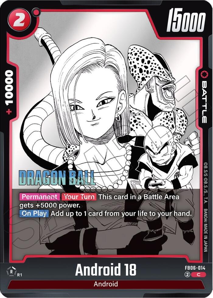 Android 18 - FB06-014 - Manga Booster 01 - Dragon Ball Super: Fusion World