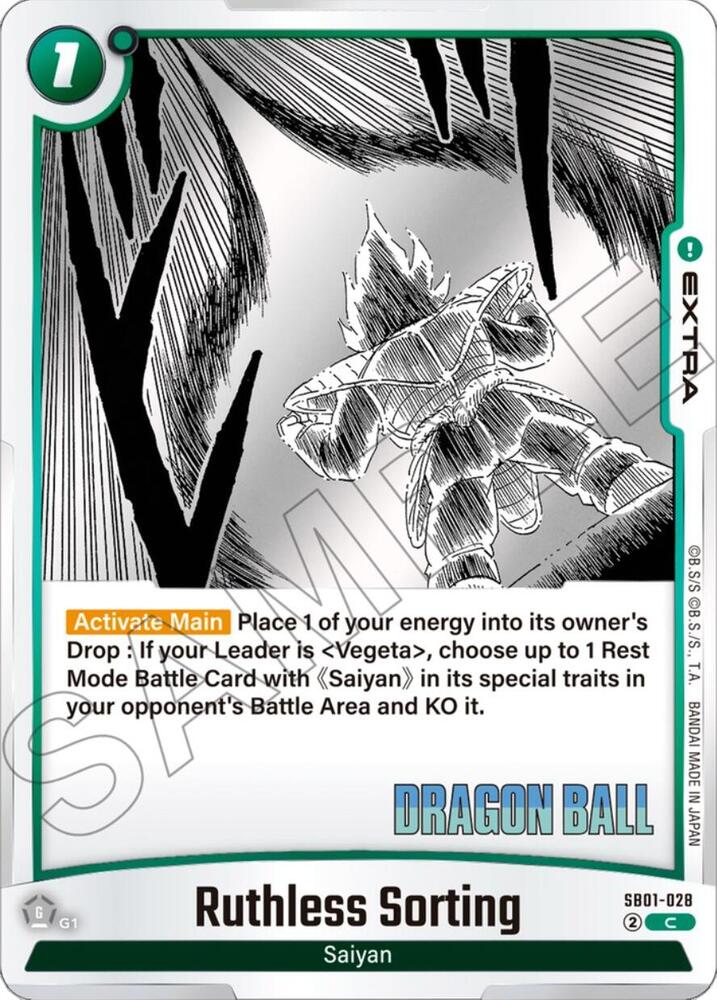 Ruthless Sorting - Manga Booster 01 - Dragon Ball Super: Fusion World