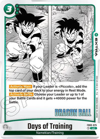 Days of Training - Manga Booster 01 - Dragon Ball Super: Fusion World