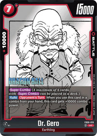 Dr. Gero - Manga Booster 01 - Dragon Ball Super: Fusion World