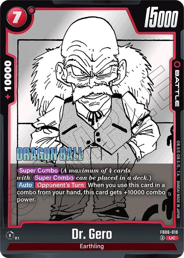 Dr. Gero - Manga Booster 01 - Dragon Ball Super: Fusion World