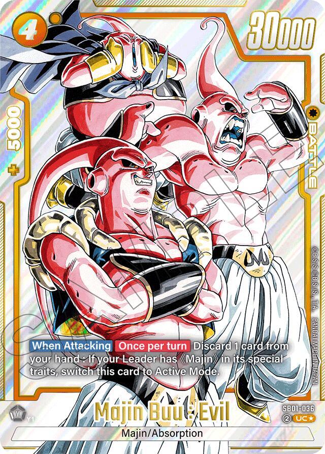 Majin Buu : Evil - SB01-036 (Alternate Art) - Manga Booster 01 - Dragon Ball Super: Fusion World