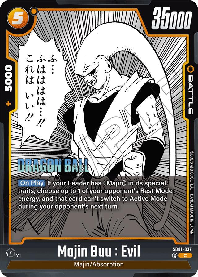 Majin Buu : Evil - SB01-037 - Manga Booster 01 - Dragon Ball Super: Fusion World