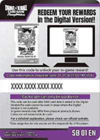 Code Card - Manga Booster 01 (SB01) - Manga Booster 01 - Dragon Ball Super: Fusion World