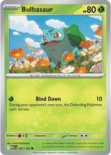 Bulbasaur 001/132 - Common - Reverse Holo