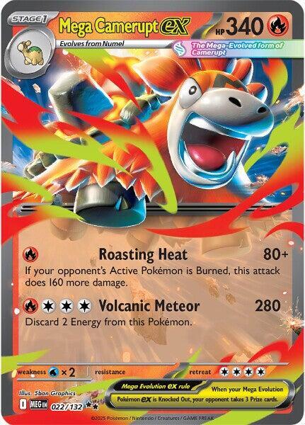 Mega Camerupt ex  022/132 - Double Rare