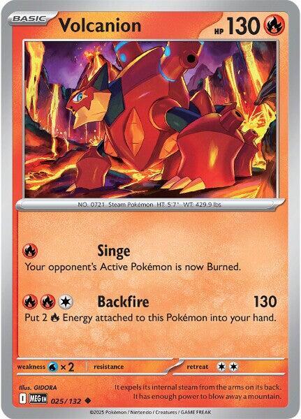 Volcanion  025/132 - Uncommon - Reverse Holo