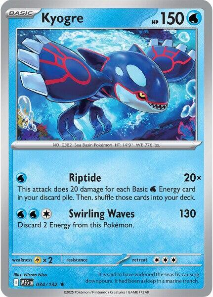 Kyogre  034/132 - Rare