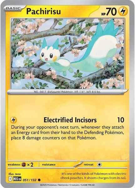 Pachirisu  051/132 - Common - Reverse Holo