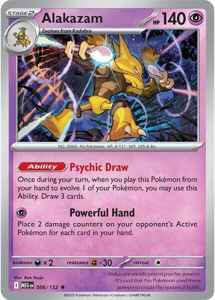 Alakazam  056/132 - Rare - Reverse Holo