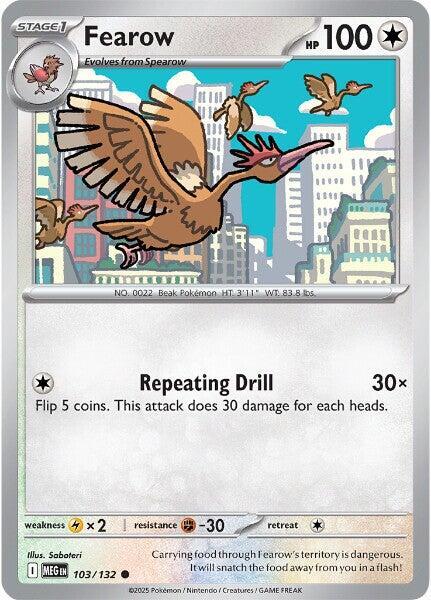 Fearow  103/132 - Common - Reverse Holo