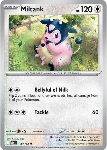 Miltank  106/132 - Common - Reverse Holo