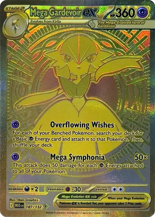 (Español) Mega Gardevoir ex 187/132 - Mega Hyper Rare