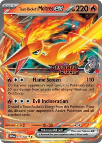 Team Rocket's Moltres ex 031/182 (Destined Rivals Stamp)