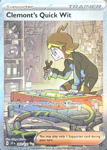 Clemont's Quick Wit 243/191 - Special Illustration Rare (ESPAÑOL)