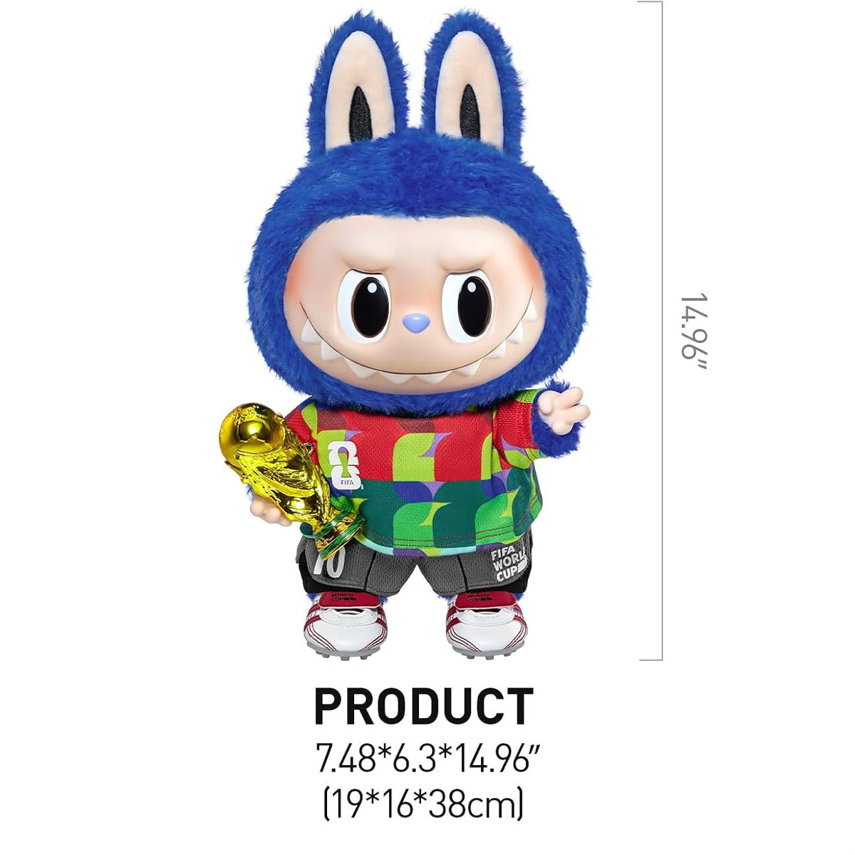 Labubu The Monsters FIFA SERIES (38cm) Catch the Win Vinyl Plush Doll