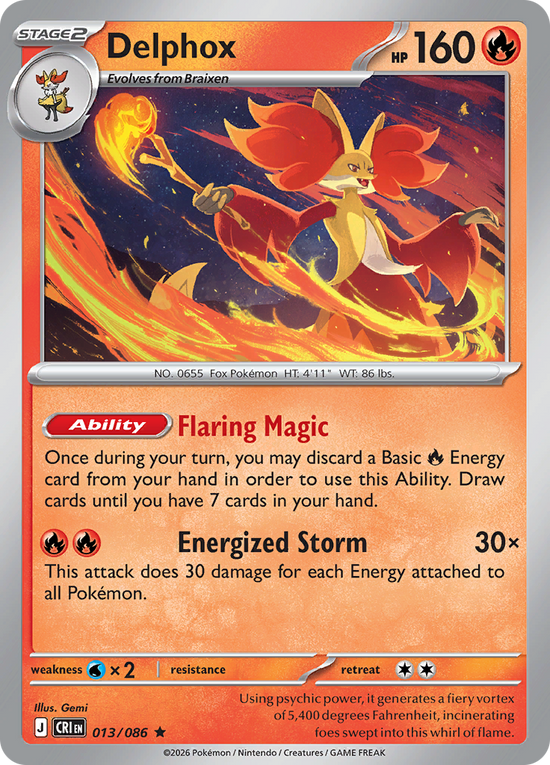 Delphox - 013/086 (holo)