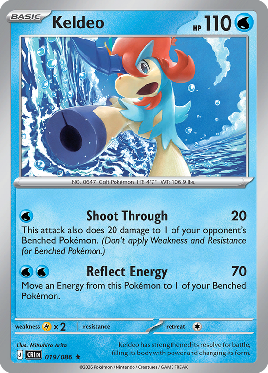 Keldeo - 019/086	(holo)