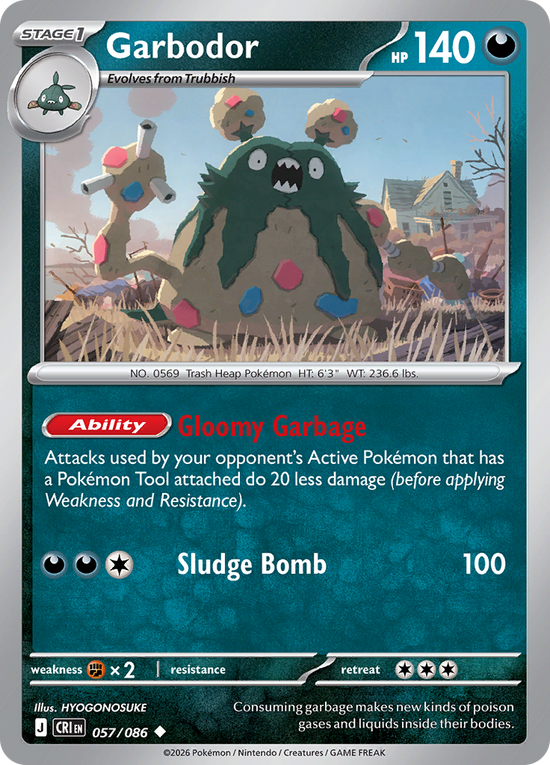 Garbodor - 057/086 (reverse)