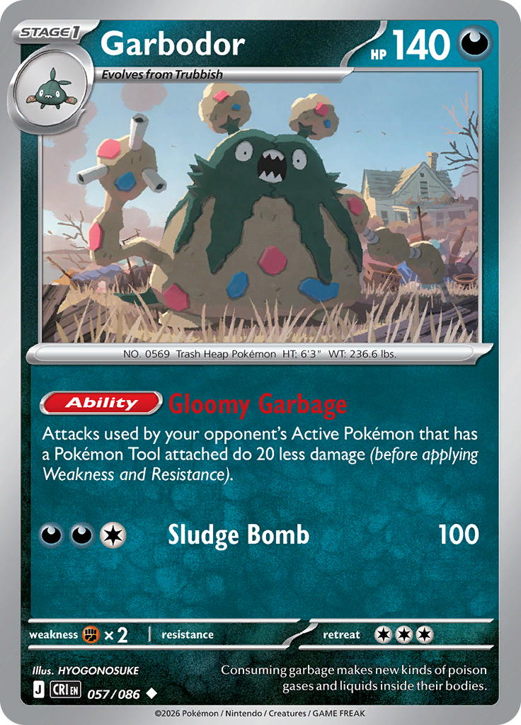 Garbodor - 057/086 (reverse)