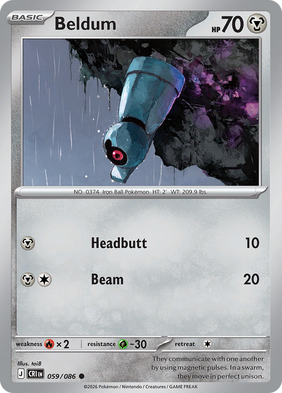 Beldum - 059/086 (reverse)