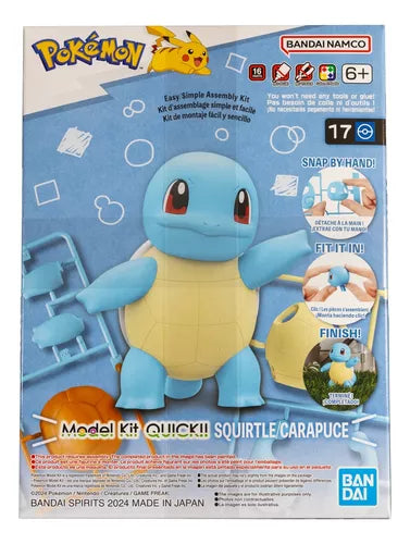 Squirtle Model Kit ¡QUICK! - BANDAI