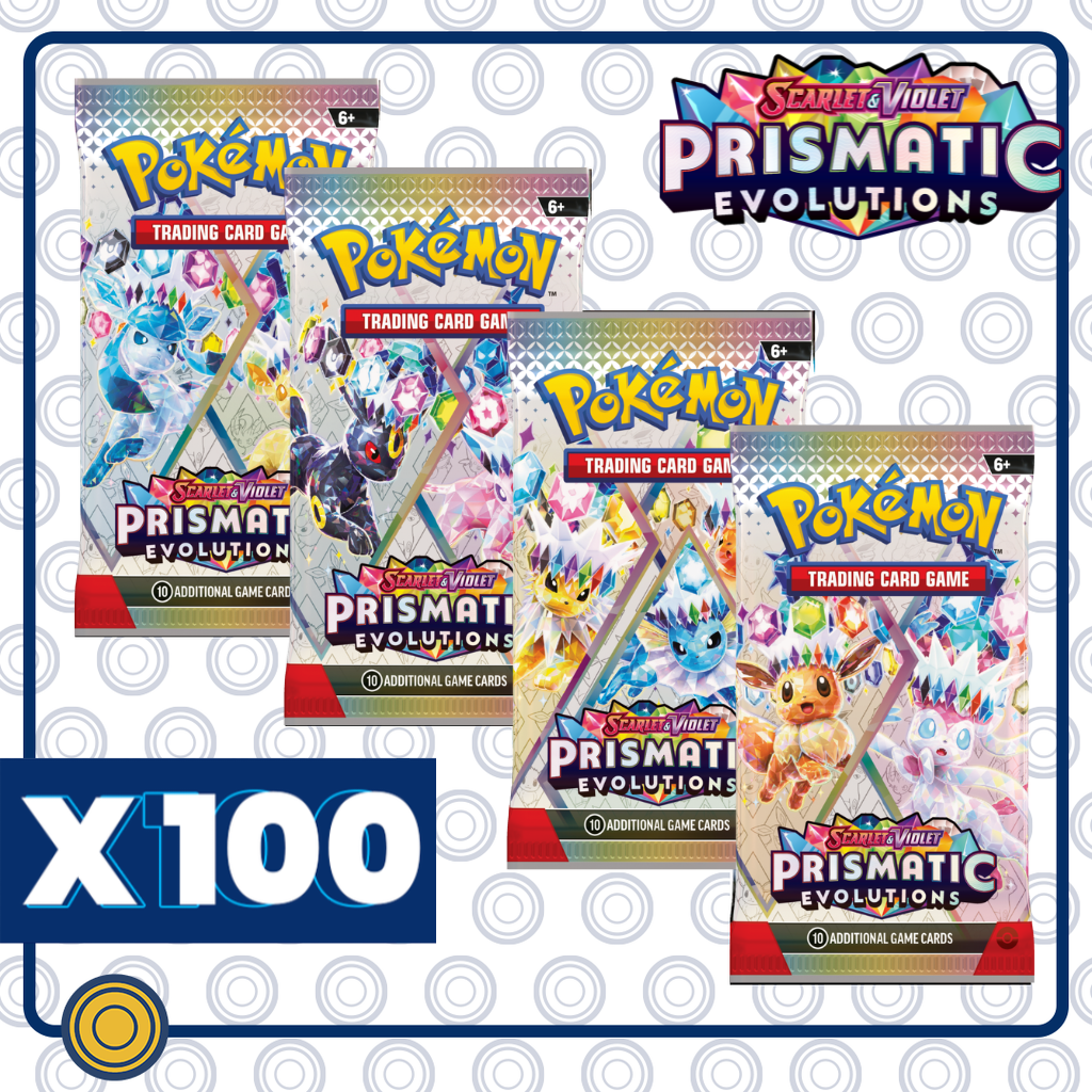 PAQUETE MAYOREO - Prismatic Evolutions - 100 Booster Packs