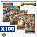 PAQUETE MAYOREO - Mega Evolution - 100 Booster Pack